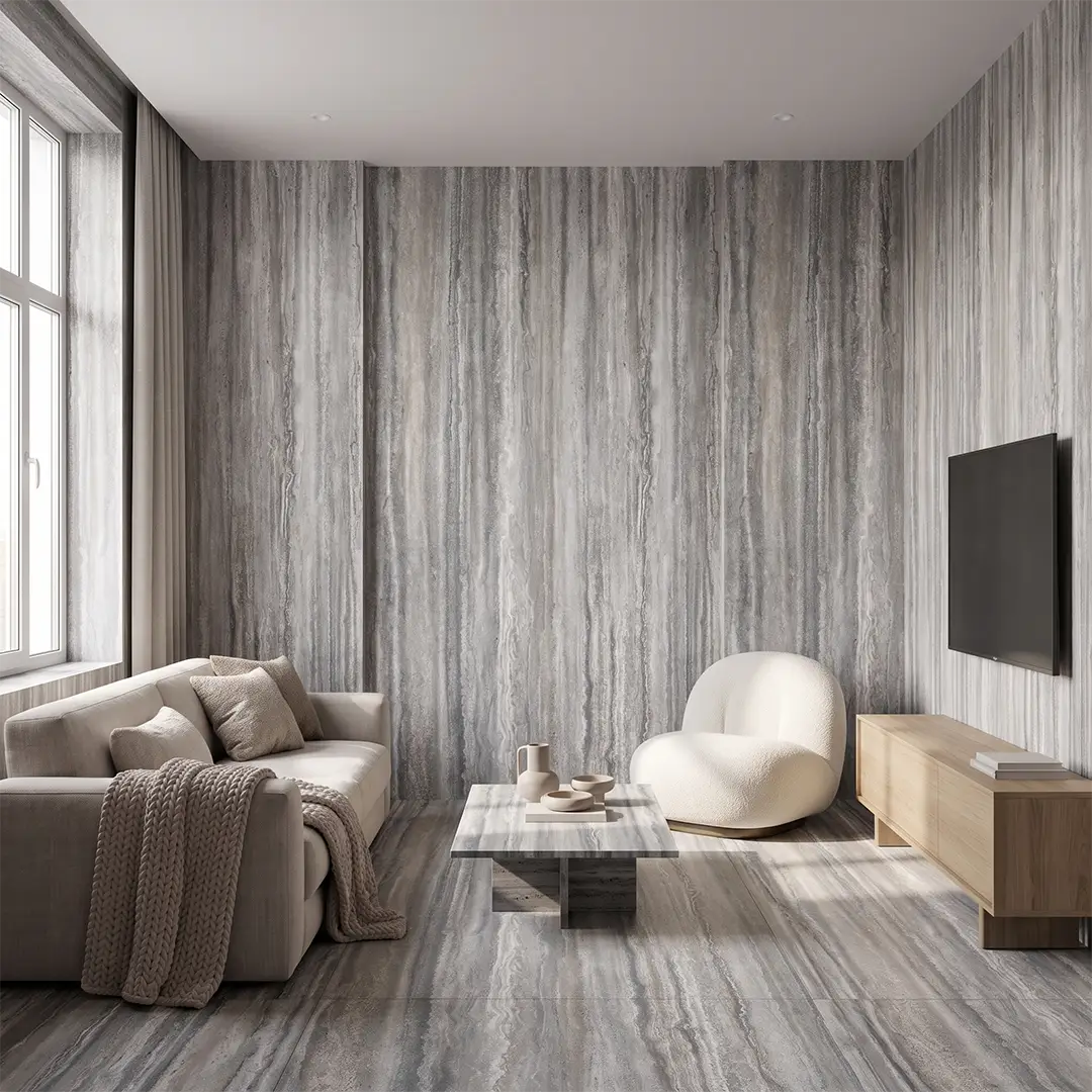 Travertino Silver